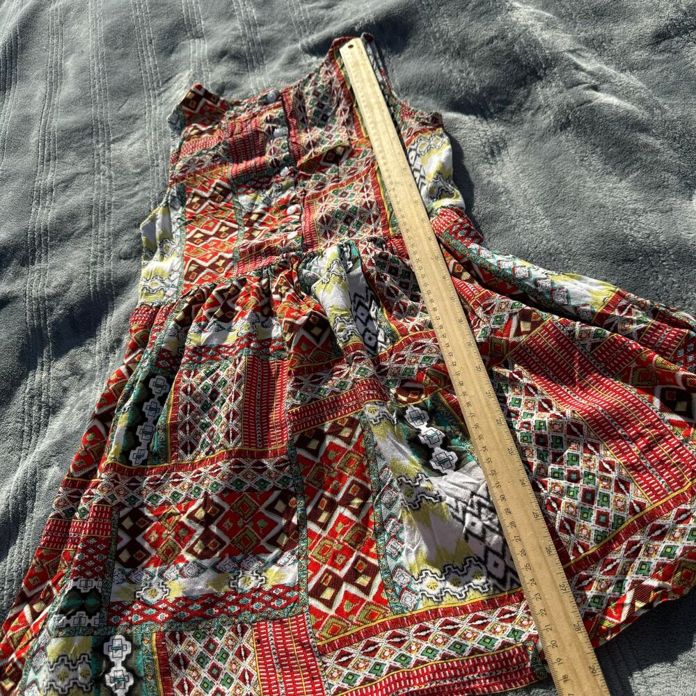 Altar’d State Rayon Patchwork Mini Tank Dress Mul… - image 7